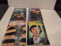 All four New America / Scout issues laid out, covers visible