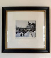 Framed photograph full view on wall