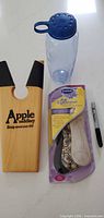 Boot jack, water bottle, insole pack, marker overview
