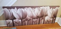 Front view of the full tulip canvas