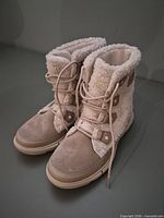 Pair of Sorel winter boots front and side view