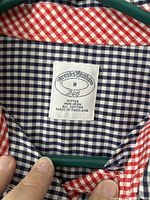 Label showing brand, size 8, 346 line, non-iron, made in Thailand