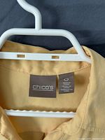 Chico's neck label showing brand and size