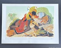 Full view of unframed print showing entire sheet and margins