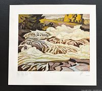 Full view of lithograph with border showing signature and numbering