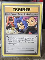 Front of card in protective sleeve