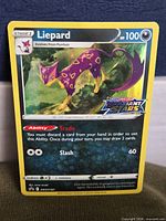 Front of Liepard promo card showing illustration, stats, and Brilliant Stars stamp