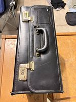 Top view showing handle, locks and exterior