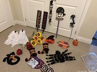 Group view of all Halloween and fall décor items