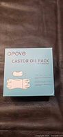 Front of OPOVE Castor Oil Pack Kit Master box