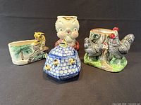 Group shot of all four ceramic items