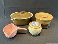 Group view of all four ceramic pieces