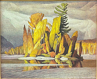 Close view of print artwork