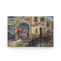 Full view of unframed painting front