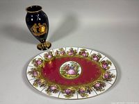 Platter and vase full view