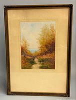 Full view of framed painting