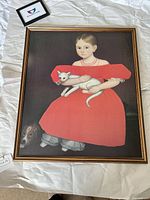 Front view of framed canvas print