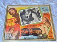 Front view of framed Pasión Maternal Spanish movie poster showing artwork and colors