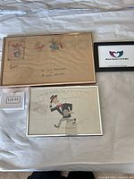 Overview showing all three framed prints