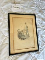 Front view showing framed print, mat, and artwork