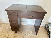 Full view of sewing table closed