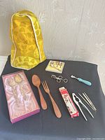 Group shot of all utensils and blender cover