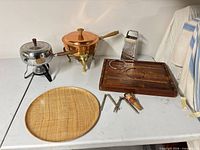 All items grouped on table