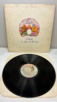 Front of record sleeve and vinyl disc