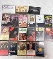 Grid view of all cassette tapes laid out