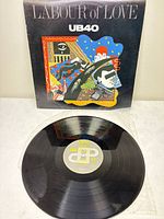 Front of album sleeve and vinyl record