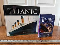 Front covers of both Titanic books