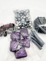 Overview of all five bead bags