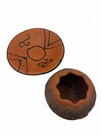 Top views showing plate interior design and bowl opening