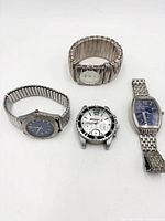 Group shot of four wristwatches