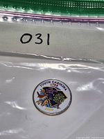Reverse of colourized South Carolina 2000 quarter