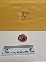 Scale reference with ruler beside round