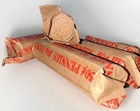 Three coin rolls, one end opened slightly showing Wheat cent reverse