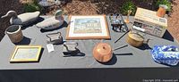 overview of entire lot on table outdoors