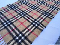 Close-up of plaid pattern fabric