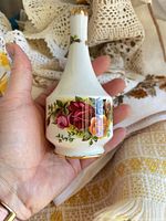 Front view of Royal Albert Old Country Roses bud vase