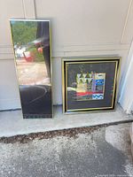 Front view of both framed pieces side by side