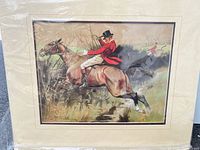 Front view showing full print, mat, subject matter