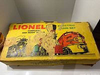Top view of original Lionel No. 1609 illustrated box