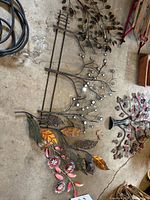 All five metal wall panels laid out on floor