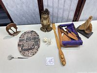 Group shot of all items laid on table