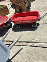 Little Red Racer red mini wagon with white logo