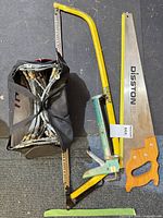 Group shot showing all tools and chains