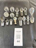 all 16 stoppers arranged on surface