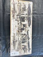 Full view of rectangular wooden plaque