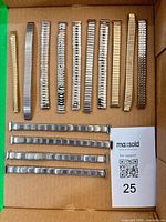 Top view showing ten vertical expansion bands and four horizontal link bands